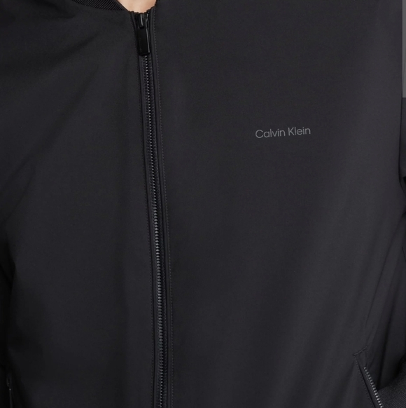 Calvin Klein CK Bomber Zip Black Jacket - Picture 6 of 11
